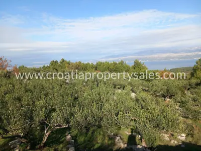 Poljoprivredno zemljište 10.970 m², Otok Brač - pogled na more - 2