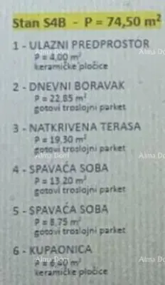 Stan 75 m², Lovrečica kod Umaga, novogradnja s bazenom - 2
