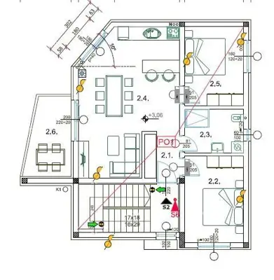 Stan 69 m², Valdebek Pula - 2 spavaće sobe i terasa