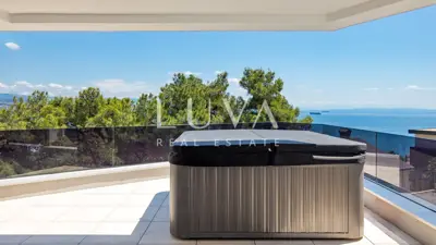 Penthouse 245 m², Opatija - pogled na more i terasa - 21