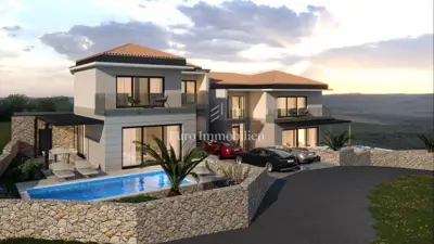 Villa 172 m², Vrbnik auf der Insel Krk, Meerblick