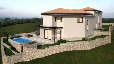 Villa 172 m², Vrbnik na otoku Krku, pogled na more - 4