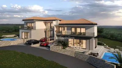 Villa 172 m², Vrbnik na otoku Krku, pogled na more - 2