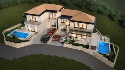 Villa 172 m², Vrbnik na otoku Krku, pogled na more - 5
