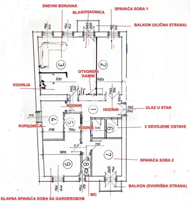 Apartment 117 m², Rijeka Centar - 3 rooms + living room, 2 balconies - 15