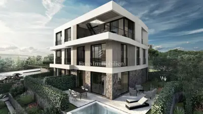 Krk - land with a project for a house with 3 apartments