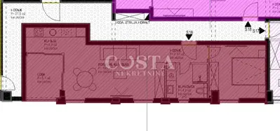 Stan 43,97 m², Višnjik Zadar - novogradnja s liftom i garažom - 11