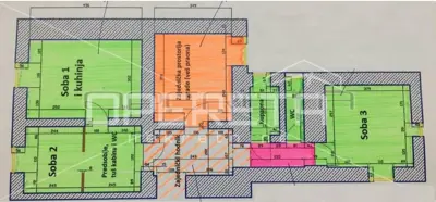 Stan 47 m², Gornji Grad - Medveščak, dvije stambene cjeline - 17