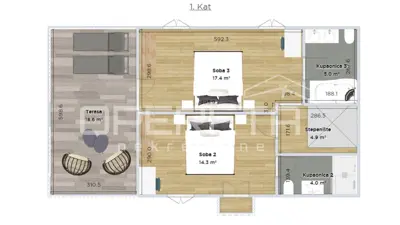 House 110 m², Karojba - stone house for renovation - 12
