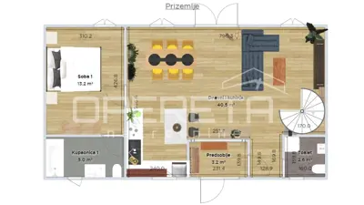 House 110 m², Karojba - stone house for renovation - 11