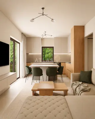 Stan 54 m², Njivice, 2 spavaće sobe i balkon
