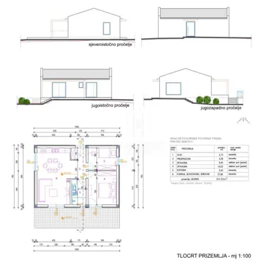 Haus 65 m², Peruški - Pool und offener Meerblick - 2