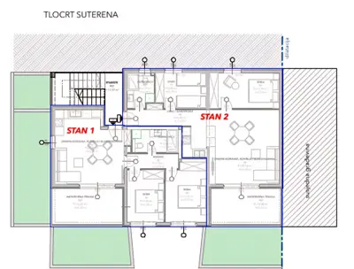 Stan 64 m², Saldun kod Trogira, dvije spavaće sobe - 5