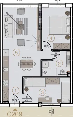 2-bedroom apartment, Poreč - second floor of the central building - 6