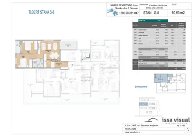Sesvetski Kraljevec, NEW BUILD, 3-room apartment on the 2nd floor, 60 m² - 15