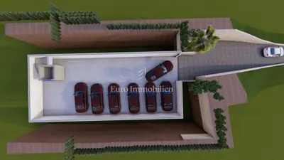 Brela, Baugrundstück mit Meerblick und Projekt - 20