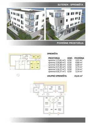 Makarska - Trosoban stan u prizemlju novogradnje - 8