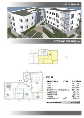 Makarska - Trosoban stan u prizemlju novogradnje - 6
