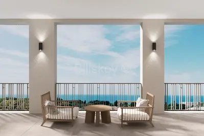 Penthouse 90 m², Seget Donji, panoramski pogled na Trogirski zaljev