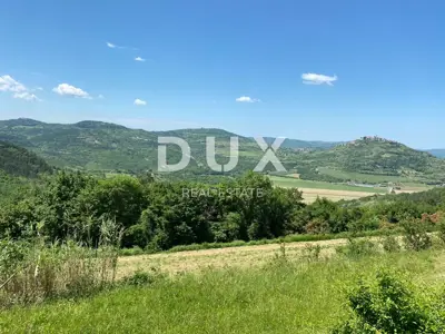 Građevinsko zemljište 1.878 m², Motovun - dozvola za vilu s bazenom - 2