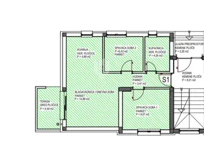 Wohnung 47 m², Gornji Stupnik - Garten 54 m² und Terrasse - 10