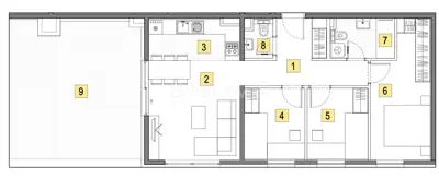 Stan 86 m², Veliko Polje - nova zgrada s liftom - 10