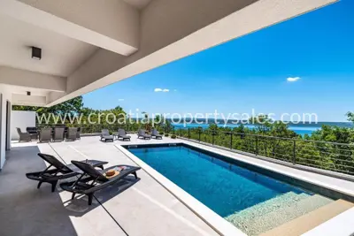 Villa 256 m², Maslenica, pool and panoramic view - 9