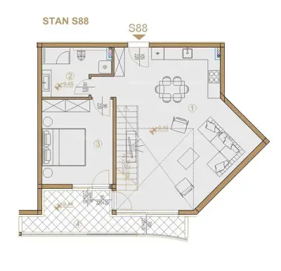Poreč, residential-commercial building with apartments and underground garages - 19