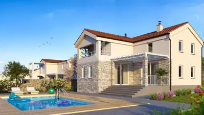 Labin, surroundings, plot with building permit - 2