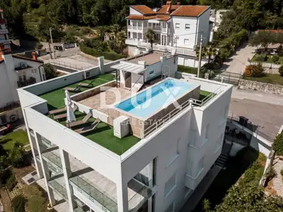 Wohnung 92 m², Ičići - Meerblick und Dachpool - 15