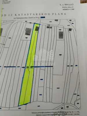 Baugrundstück 2.000 m², Mikulići - Südseite und Blick auf die Stadt - 15