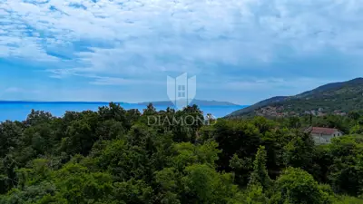 Ičići, Poljane, gađevinsko zemljište pogled more sa ishodovanom dozvol - 2