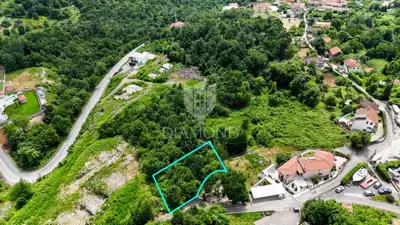 Ičići, Poljane, gađevinsko zemljište pogled more sa ishodovanom dozvol - 3