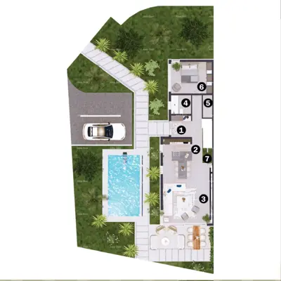 Villa 212 m², Lovrečica, Pool und Terrasse - 6