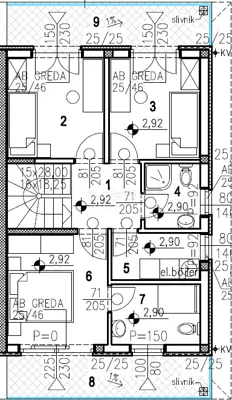 Malinska, semi-detached house 500 m from the sea - 10