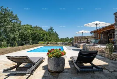 Renoviertes istrisches Steinhaus mit Pool. Lovreć. - 3