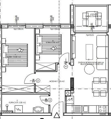 Stan u Puli, Veli vrh - novi projekt, 1. kat