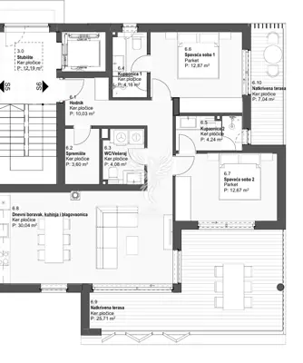 Wohnung, Tribunj, Meerblick und zwei überdachte Terrassen - 14