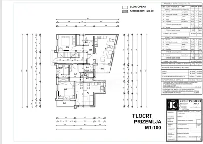 Baugrundstück 541 m², Valdebek, Projekt für 4 Wohnungen - 3