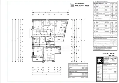 Baugrundstück 541 m², Valdebek, Projekt für 4 Wohnungen - 4