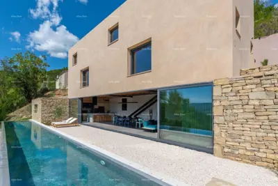 Villa in Motovun, Panoramablick und Privatsphäre