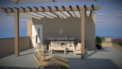 Stan 82 m², Vodice - 2 spavaće sobe i krovna terasa - 13