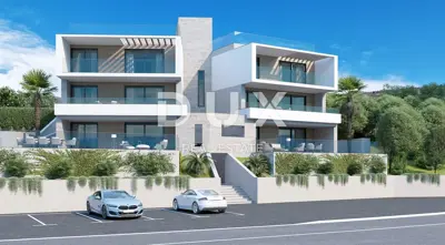 KLENOVICA - Luxury apartment on the first floor, 100 m from the sea, parking, new build