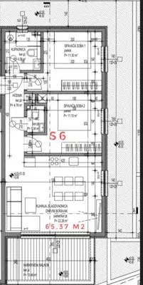 Čiovo, novogradnja s pogledom na more, stan DZ/S6 NKP 63 m² - 7