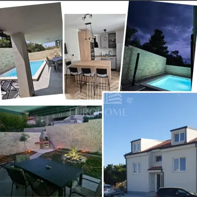 Škuncini Stani, novogradnja, prizemlje s bazenom i vrtom, 3PM, 137 m²