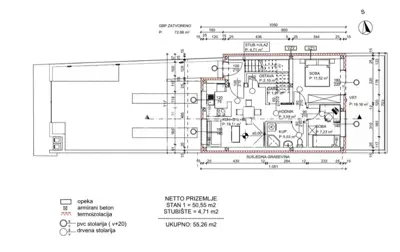 Apartment 50.6 m², Donje Vrapče - garden and parking space - 7