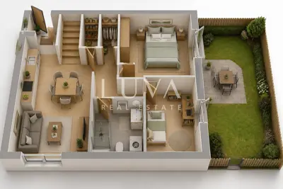 Apartment 50.6 m², Donje Vrapče - garden and parking space - 2