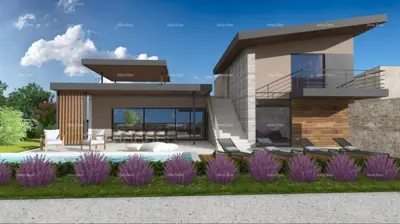 Villa 240 m², Vodnjan - Panoramablick auf die Brijuni - 2