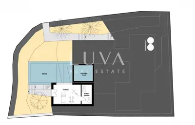 Baugrundstück, Ist - 590 m², Baugenehmigung für ein Haus mit Pool - 14