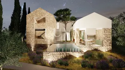 Baugrundstück, Ist - 590 m², Baugenehmigung für ein Haus mit Pool - 6